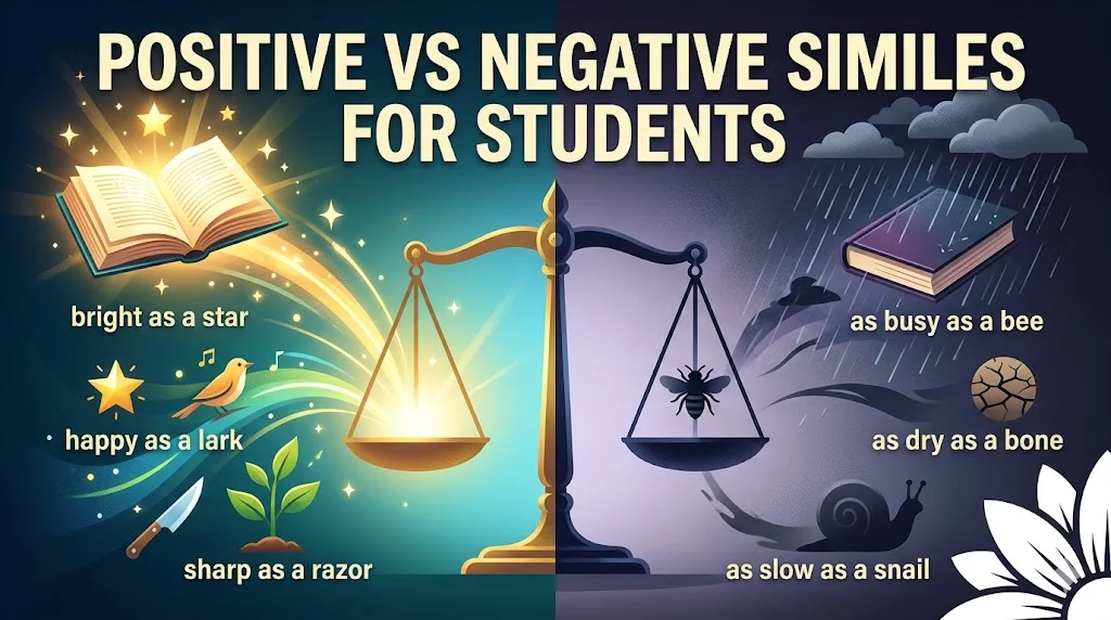 Positive vs Negative Similes for Students
