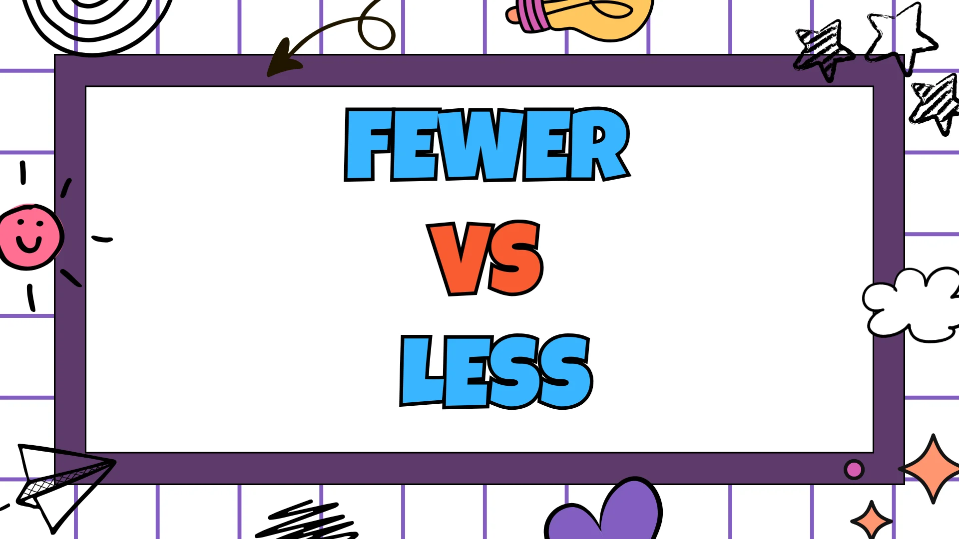 Fewer vs Less