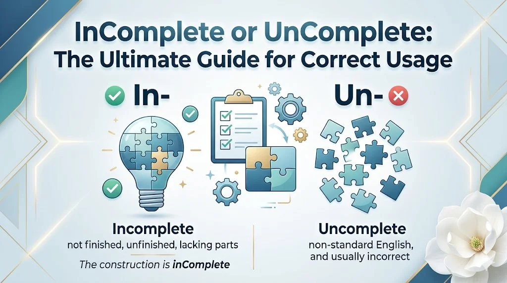 InComplete or UnComplete