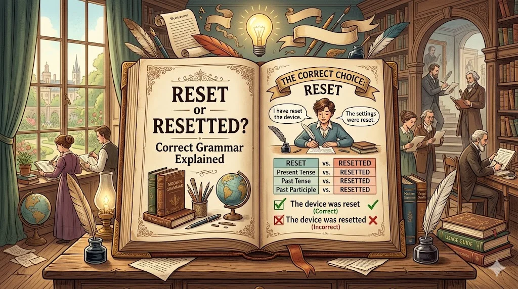 Reset or Resetted