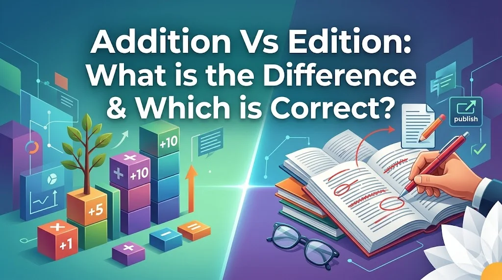 Addition Vs Edition