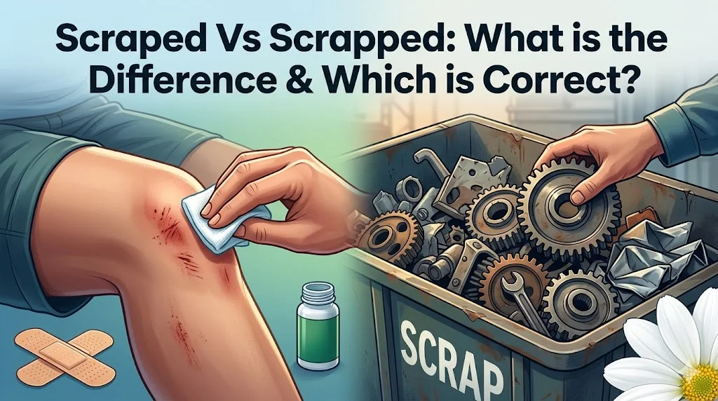 Scraped Vs Scrapped
