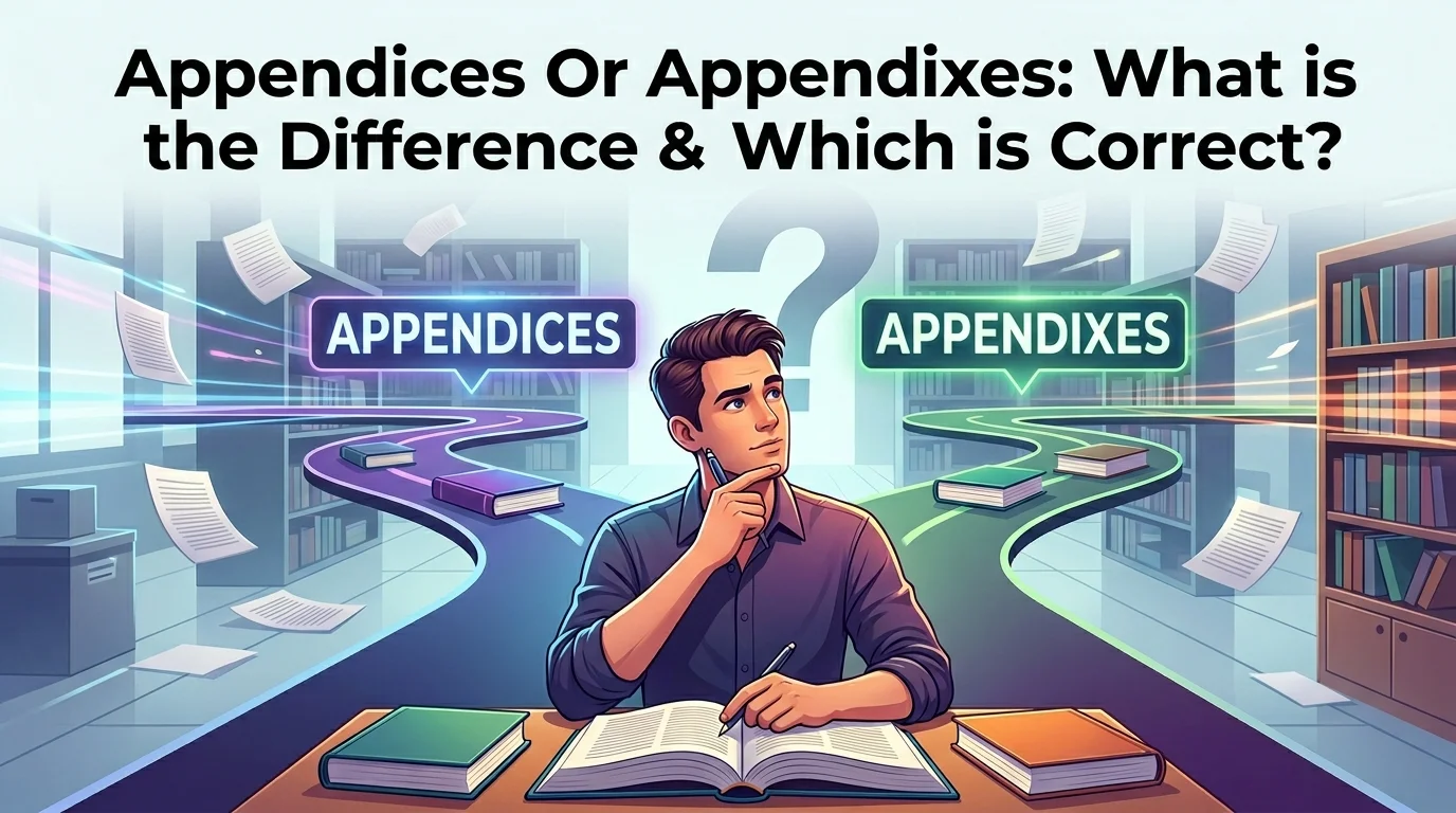 Appendices Or Appendixes
