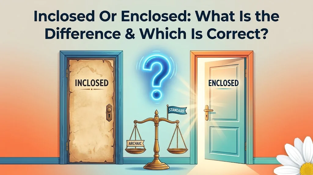 Inclosed Or Enclosed