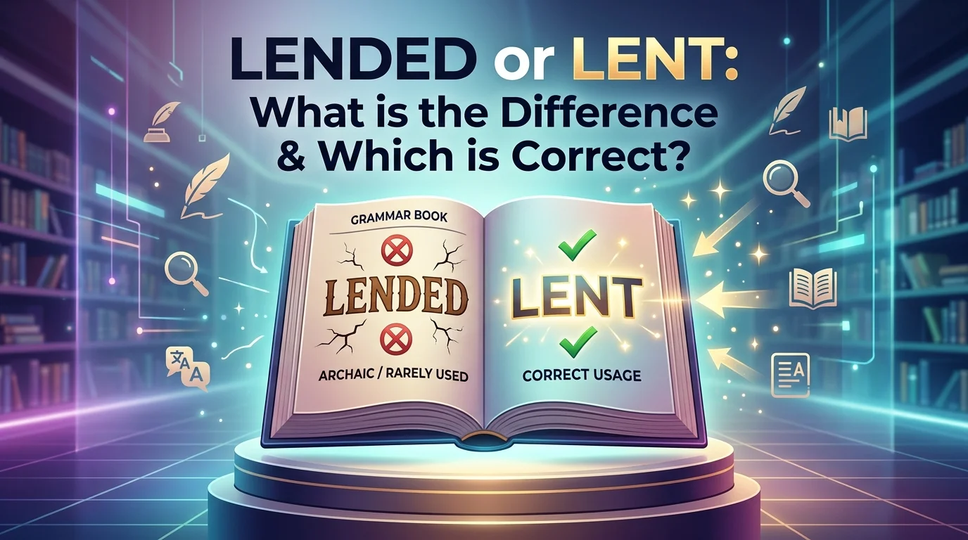 Lended Or Lent