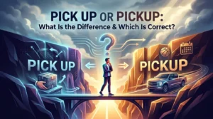 Pick Up Or Pickup