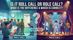 Roll Call Or Role Call