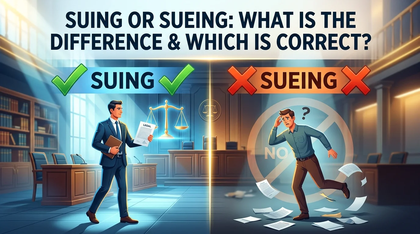 Suing Or Sueing