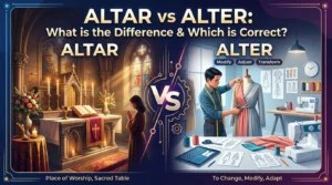 Altar vs Alter
