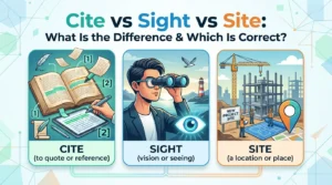 Cite vs Sight vs Site
