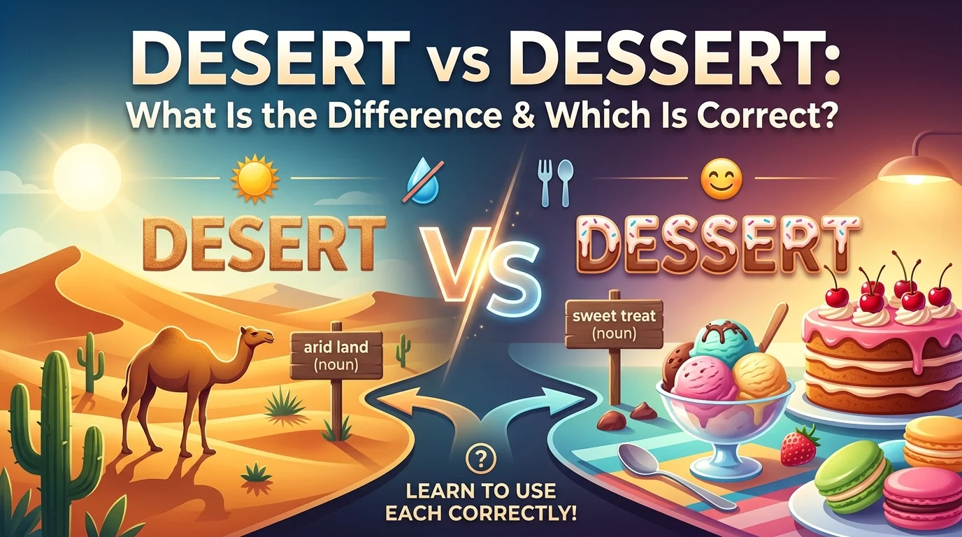 Desert vs Dessert