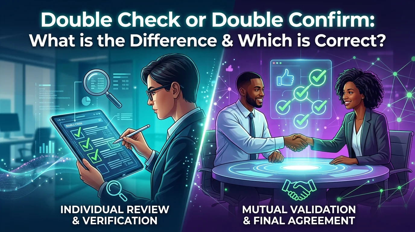 Double Check or Double Confirm