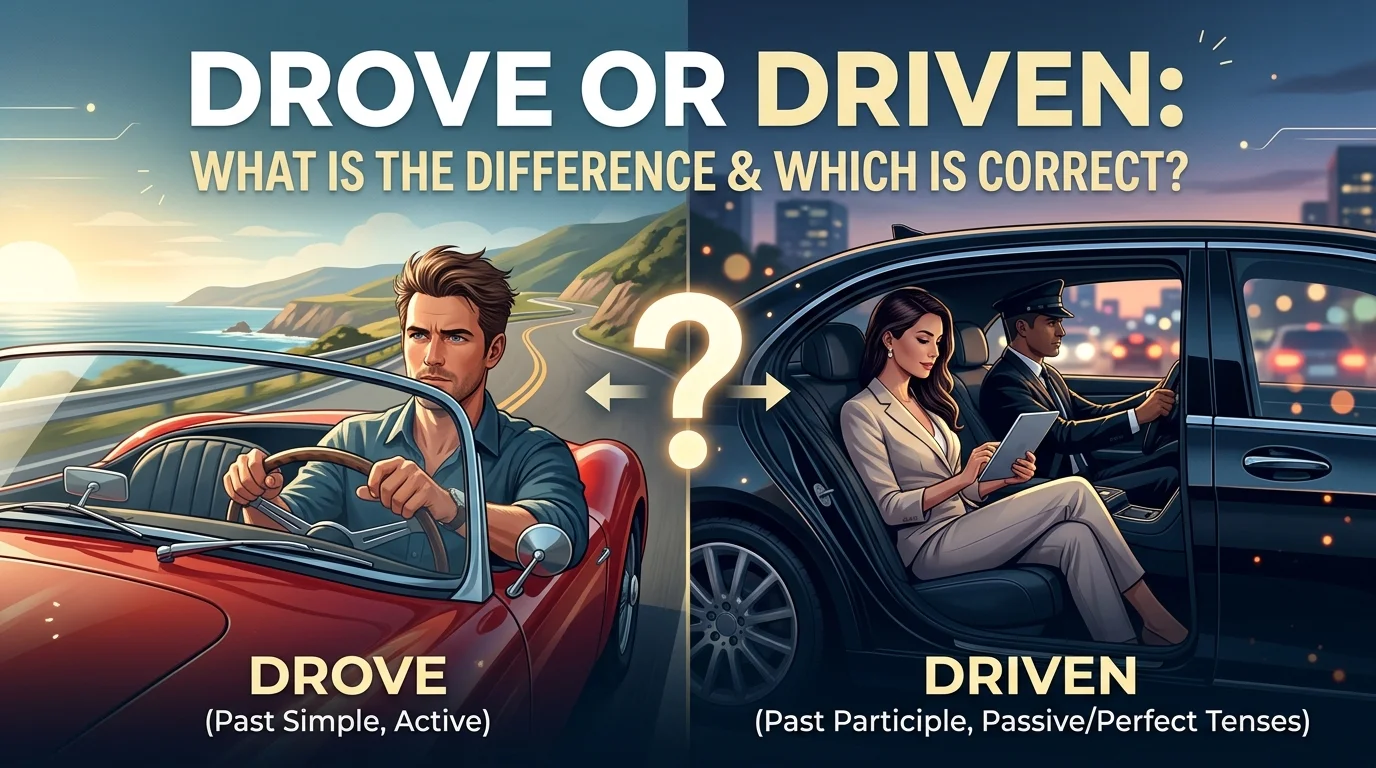Drove or Driven