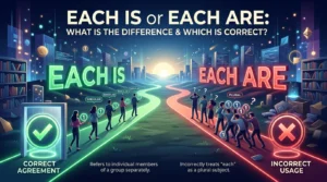 Each Is or Each Are