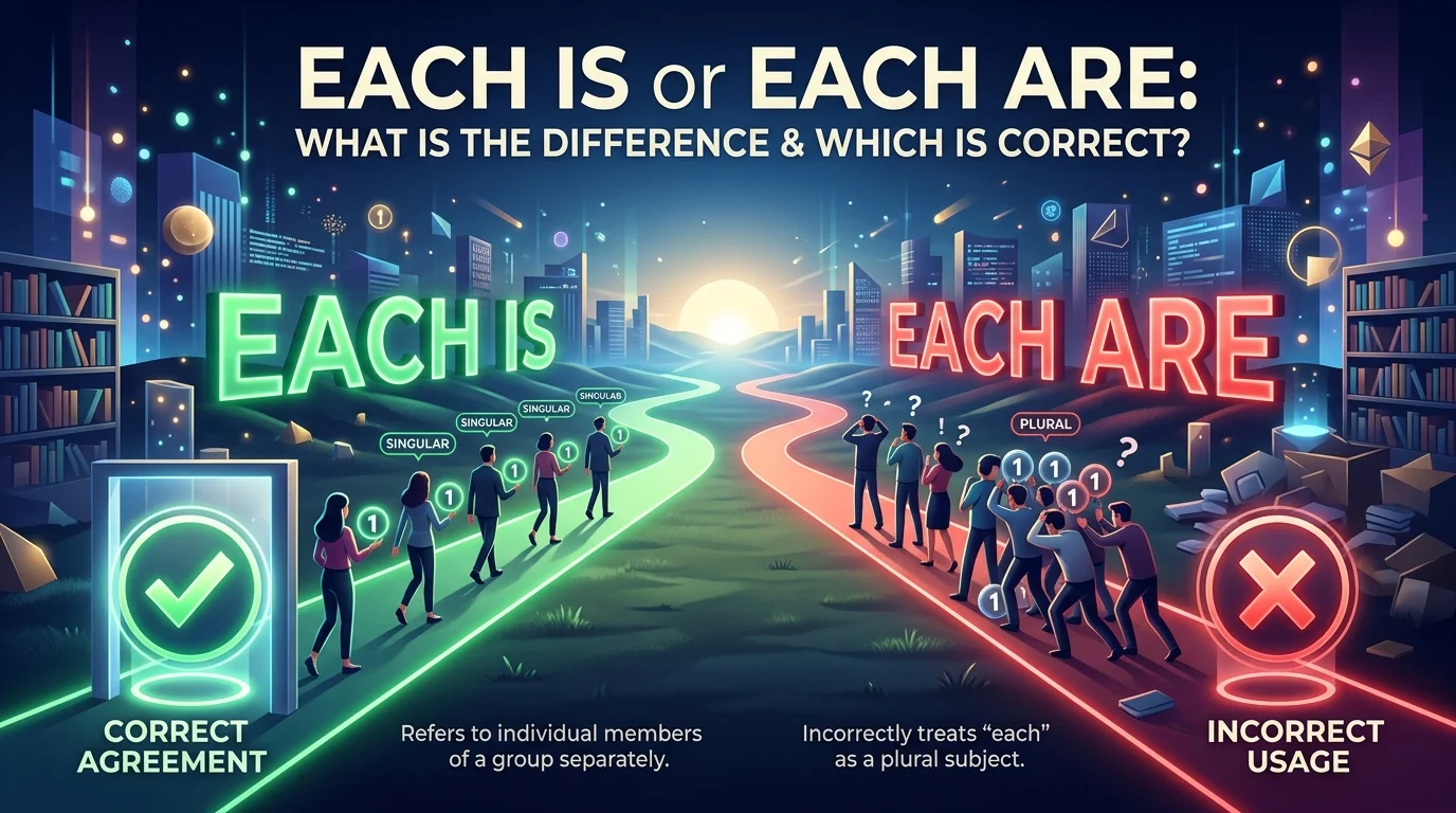 Each Is or Each Are