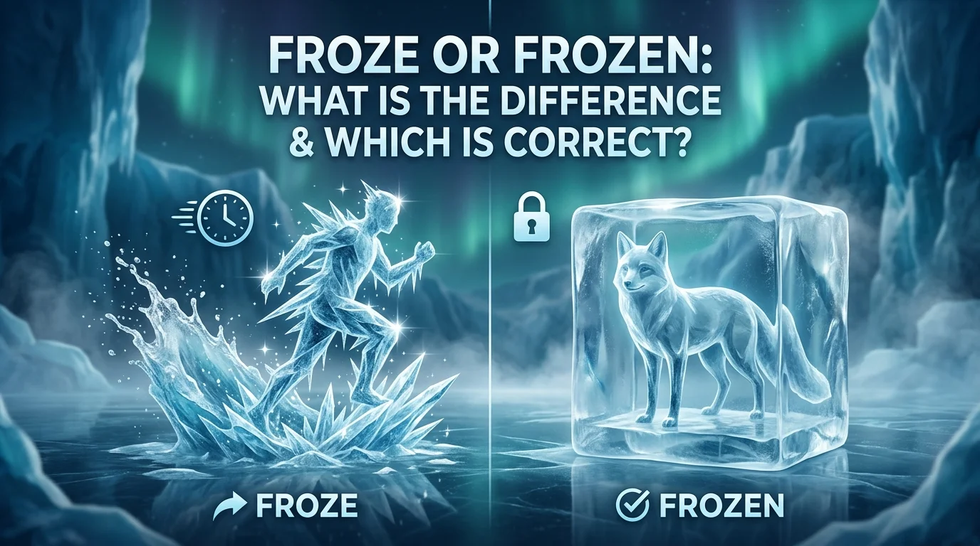 Froze or Frozen