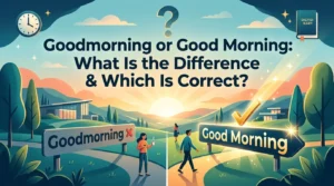 Goodmorning or Good Morning