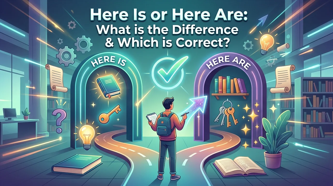 Here Is or Here Are