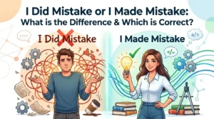 I Did Mistake or I Made Mistake
