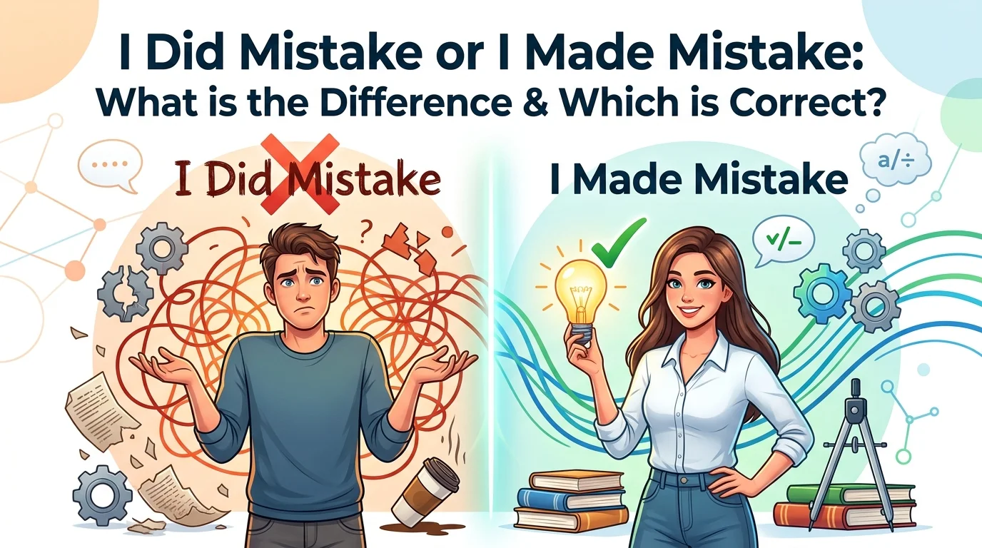 I Did Mistake or I Made Mistake