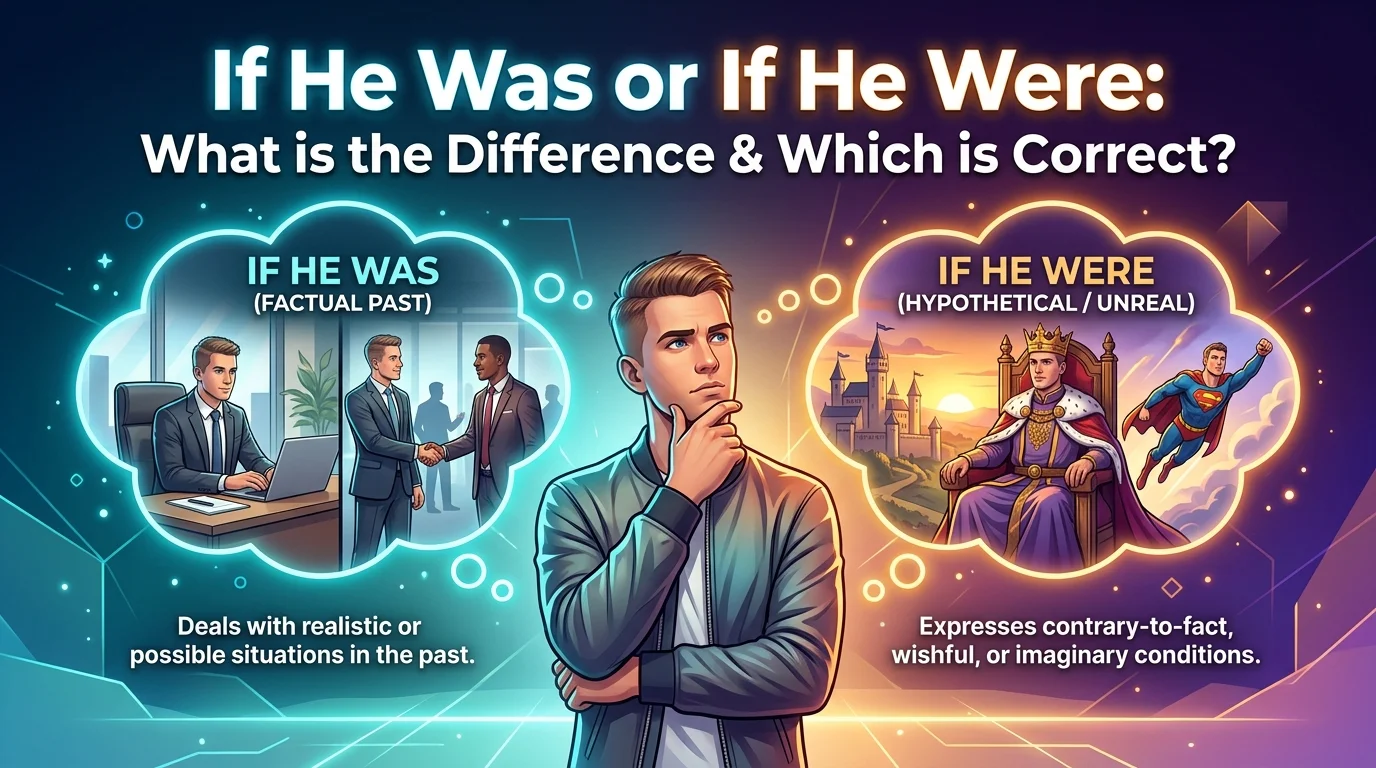 If He Was or If He Were
