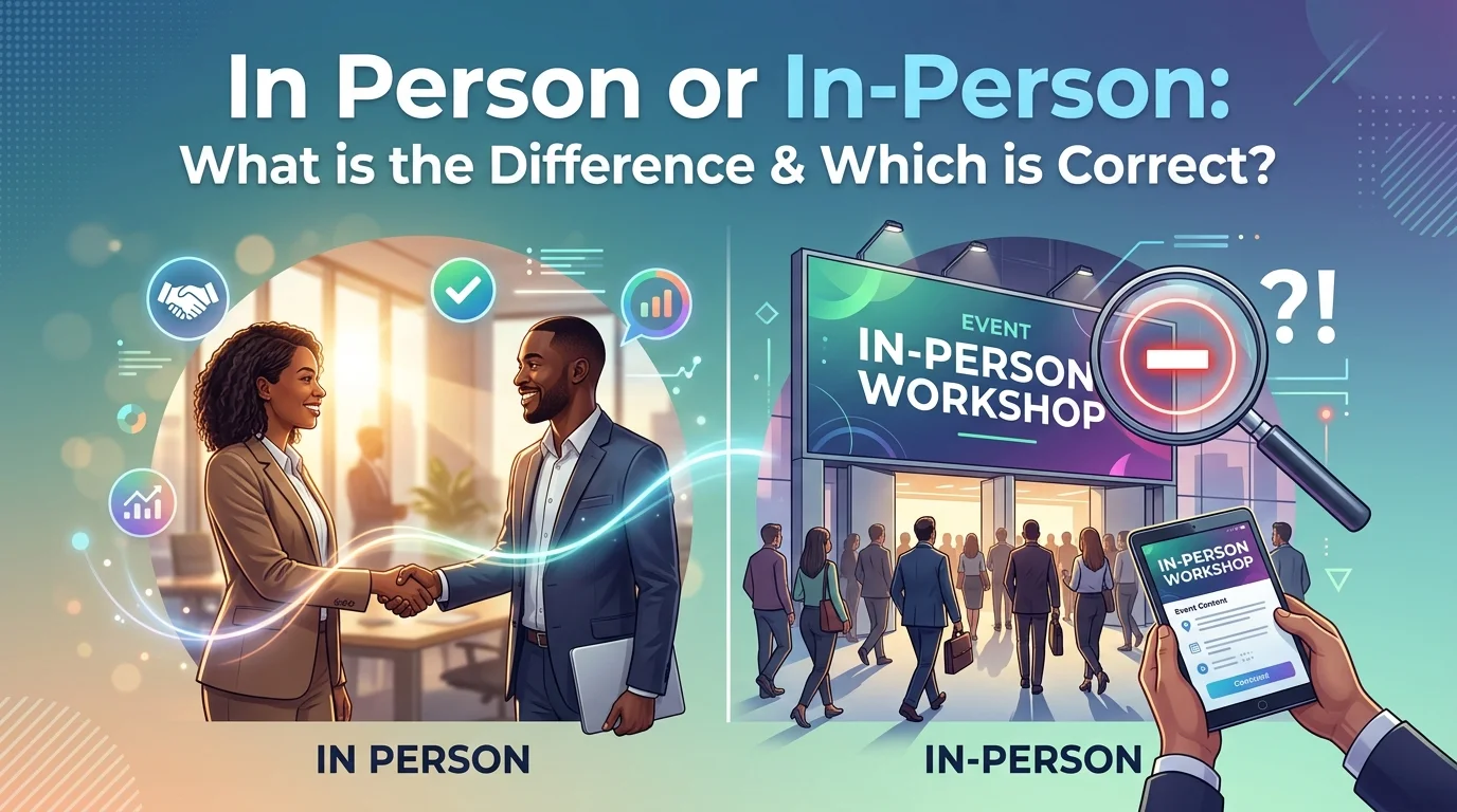 In Person or In-Person