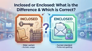Inclosed or Enclosed