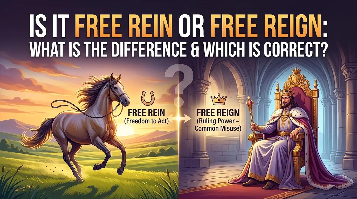 Is It Free Rein or Free Reign