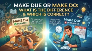Make Due or Make Do