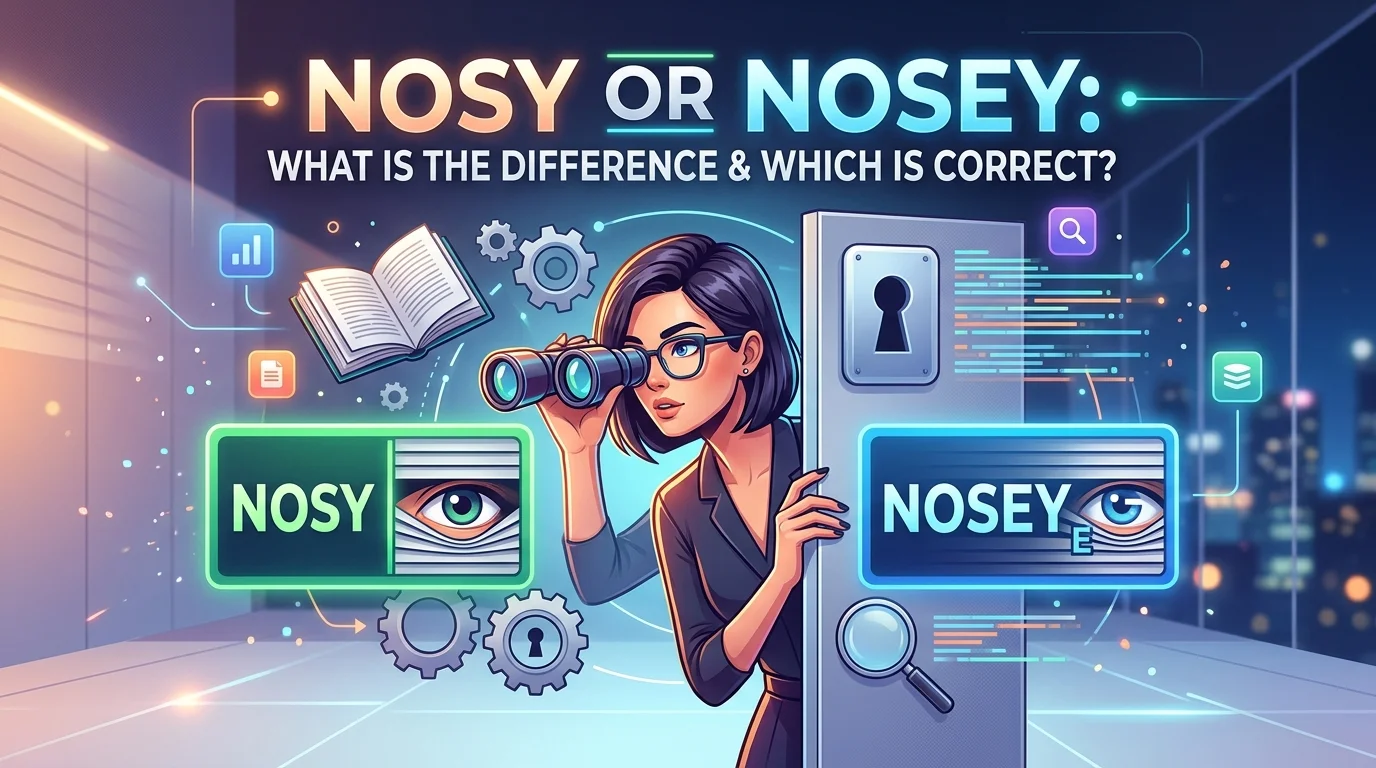 Nosy or Nosey