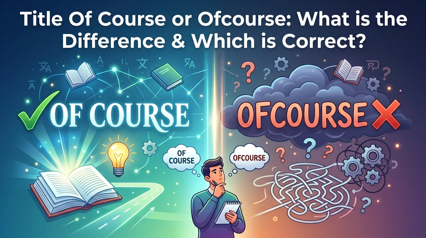 Of Course or Ofcourse