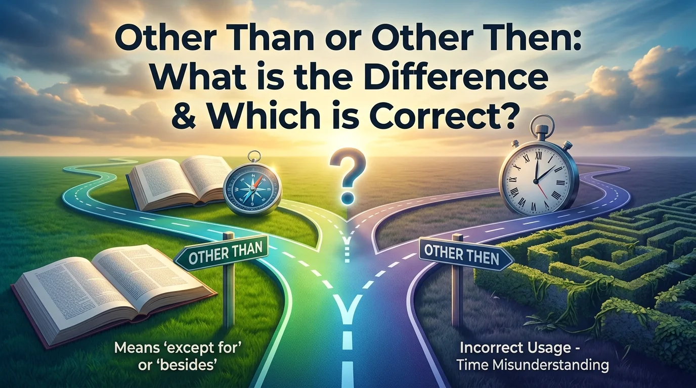 Other Than or Other Then