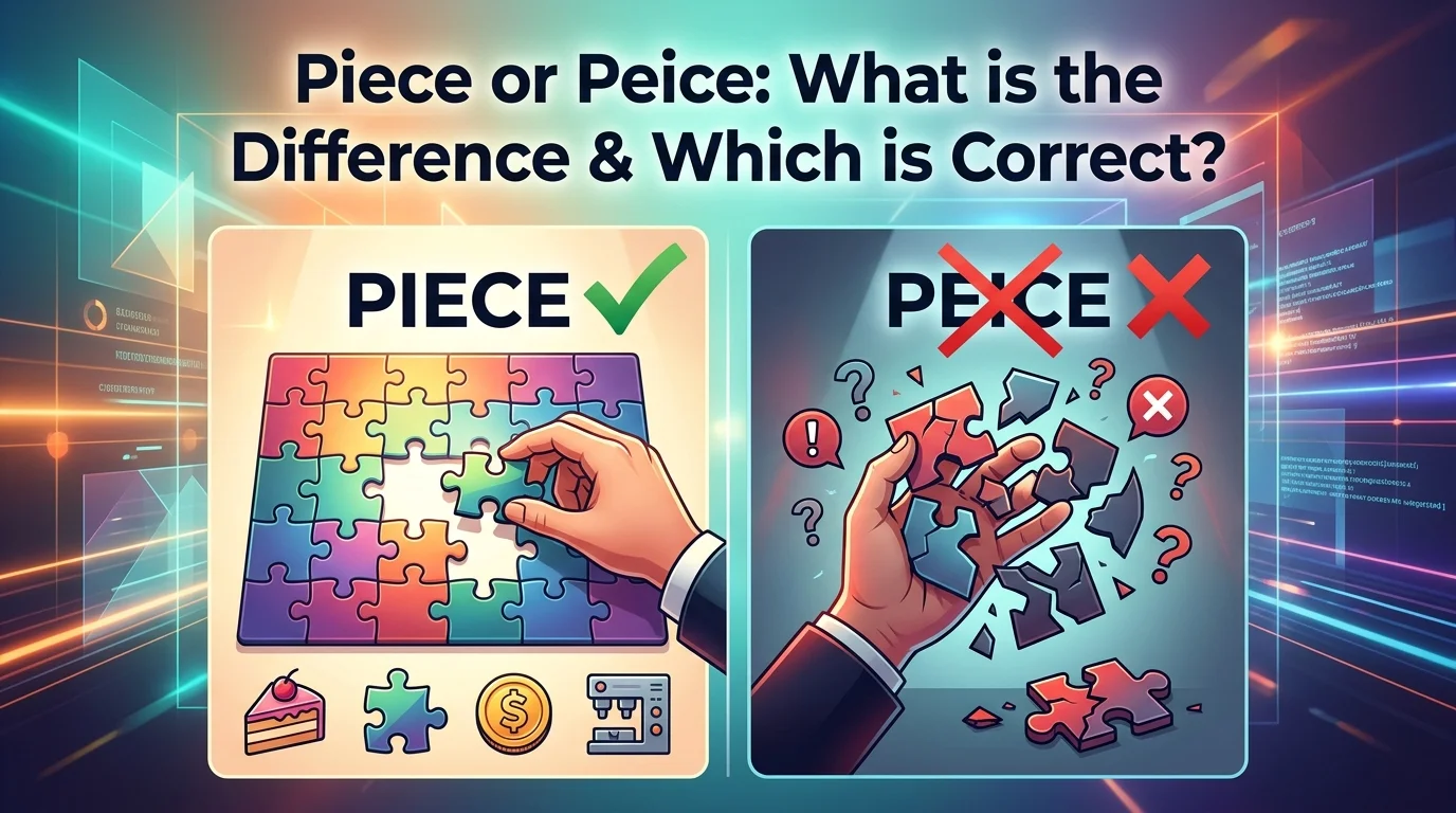 Piece or Peice