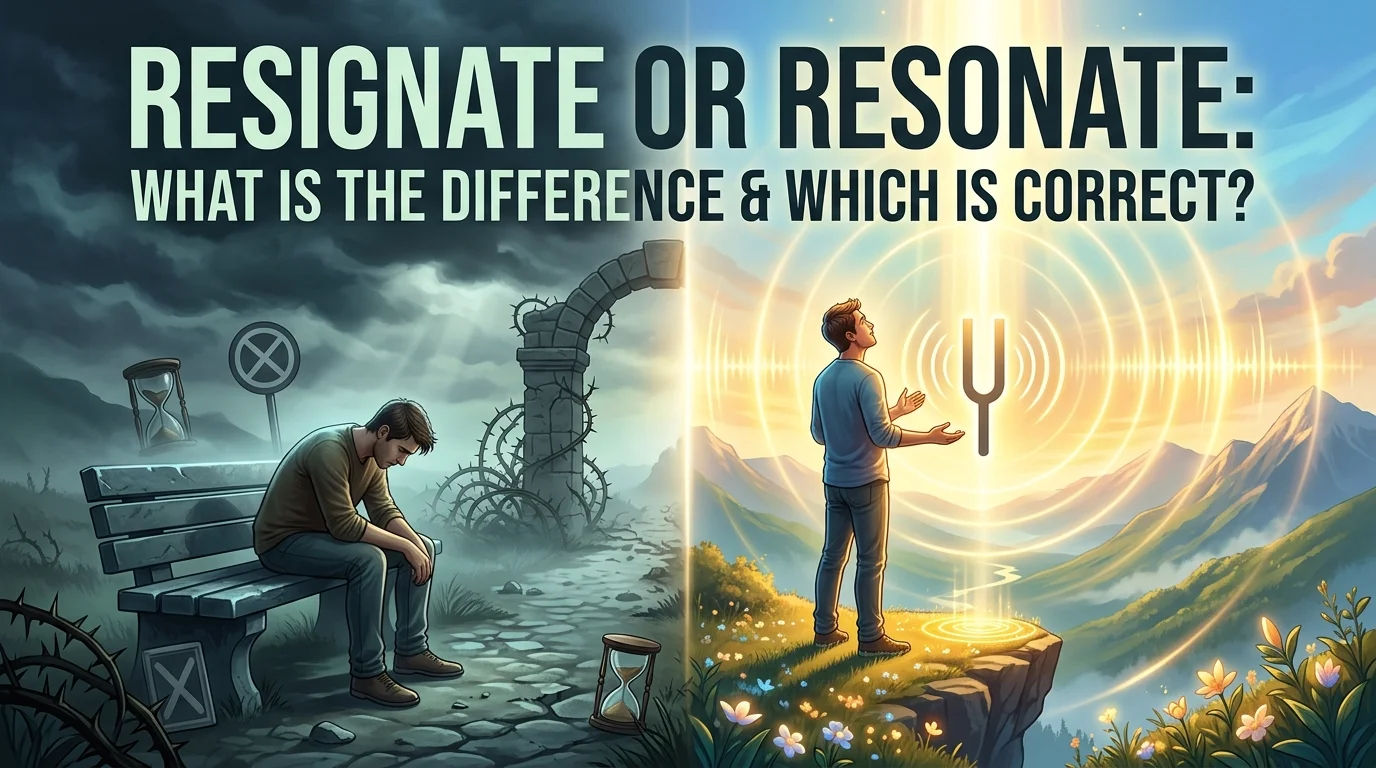 Resignate or Resonate