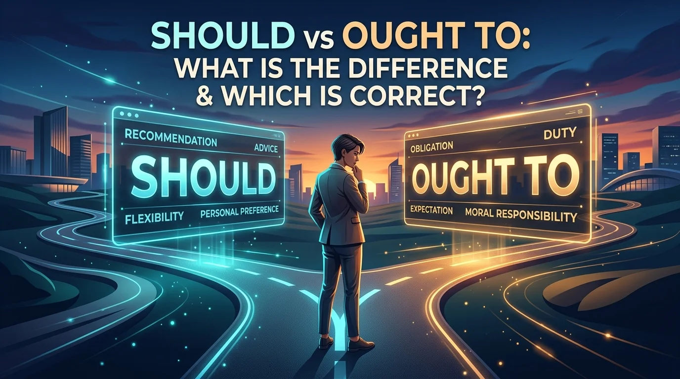 Should vs Ought To
