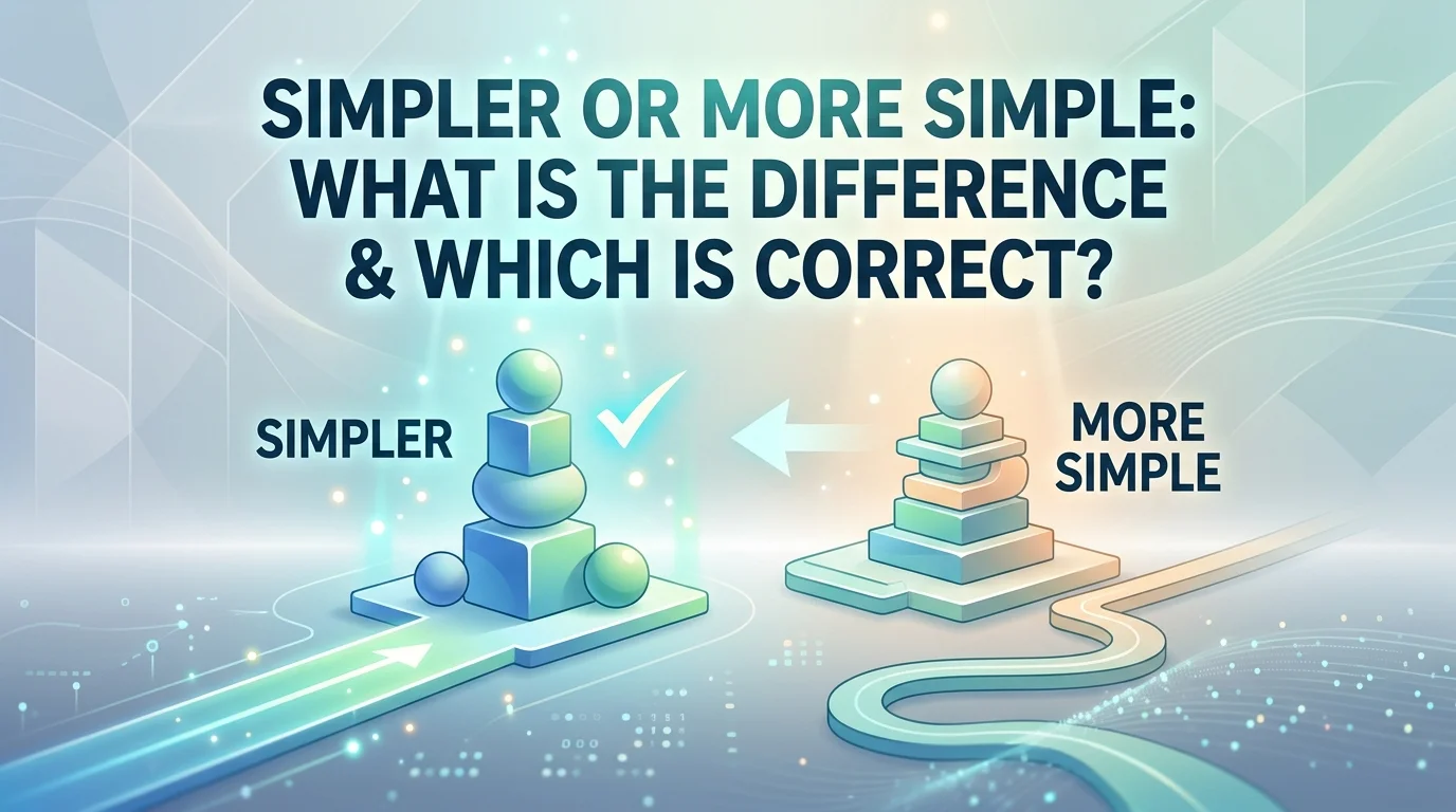 Simpler or More Simple