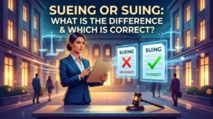 Sueing or Suing