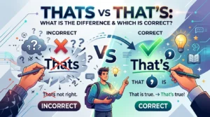 Thats vs That's