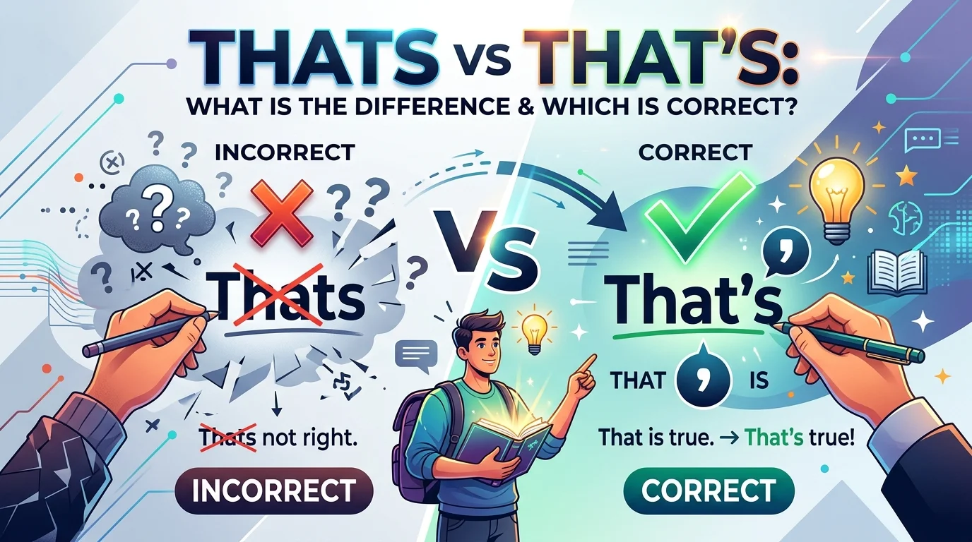 Thats vs That's