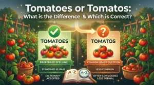 Tomatoes or Tomatos