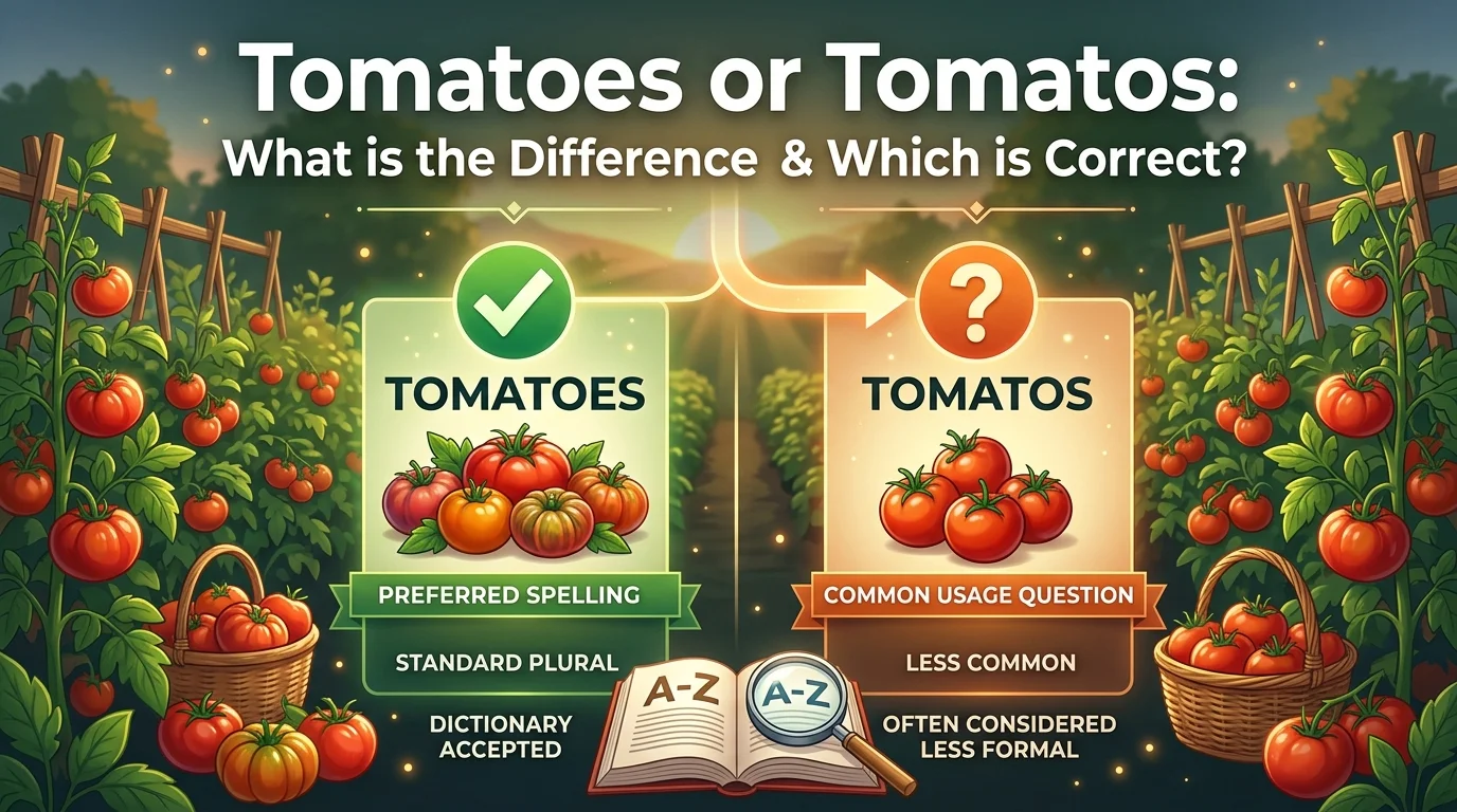 Tomatoes or Tomatos