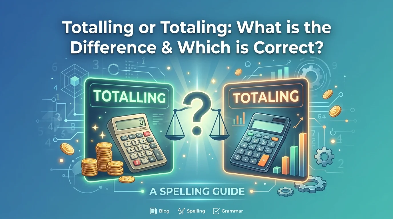 Totalling or Totaling
