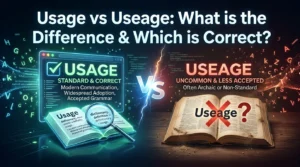Usage vs Useage