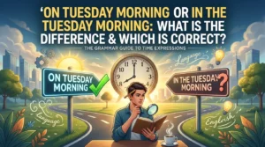 On Tuesday Morning or In The Tuesday Morning