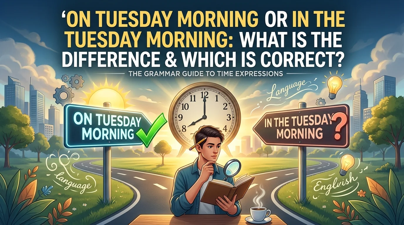 On Tuesday Morning or In The Tuesday Morning